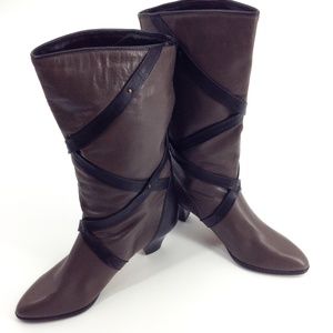 Vintage HOGL Austria Grey & Black Tall Boots